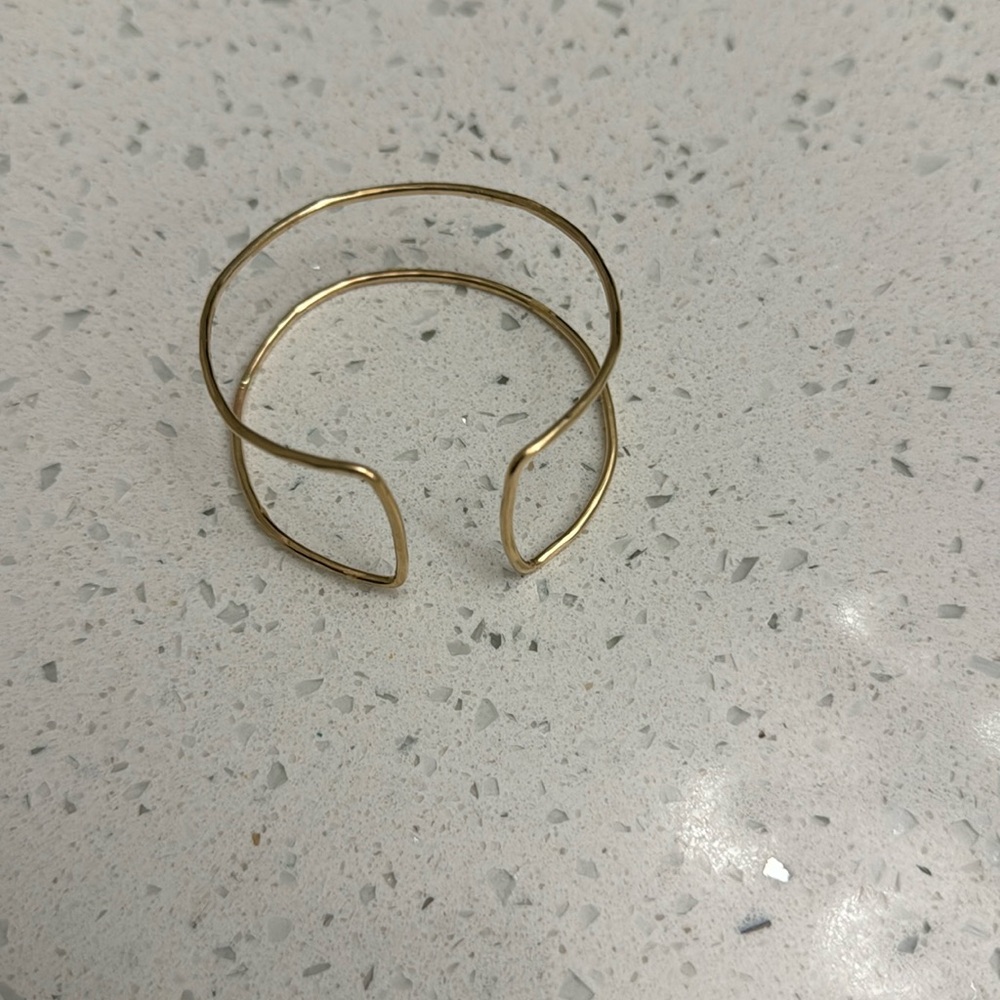 Alexis Russell yellow gold filled cuff bracelet